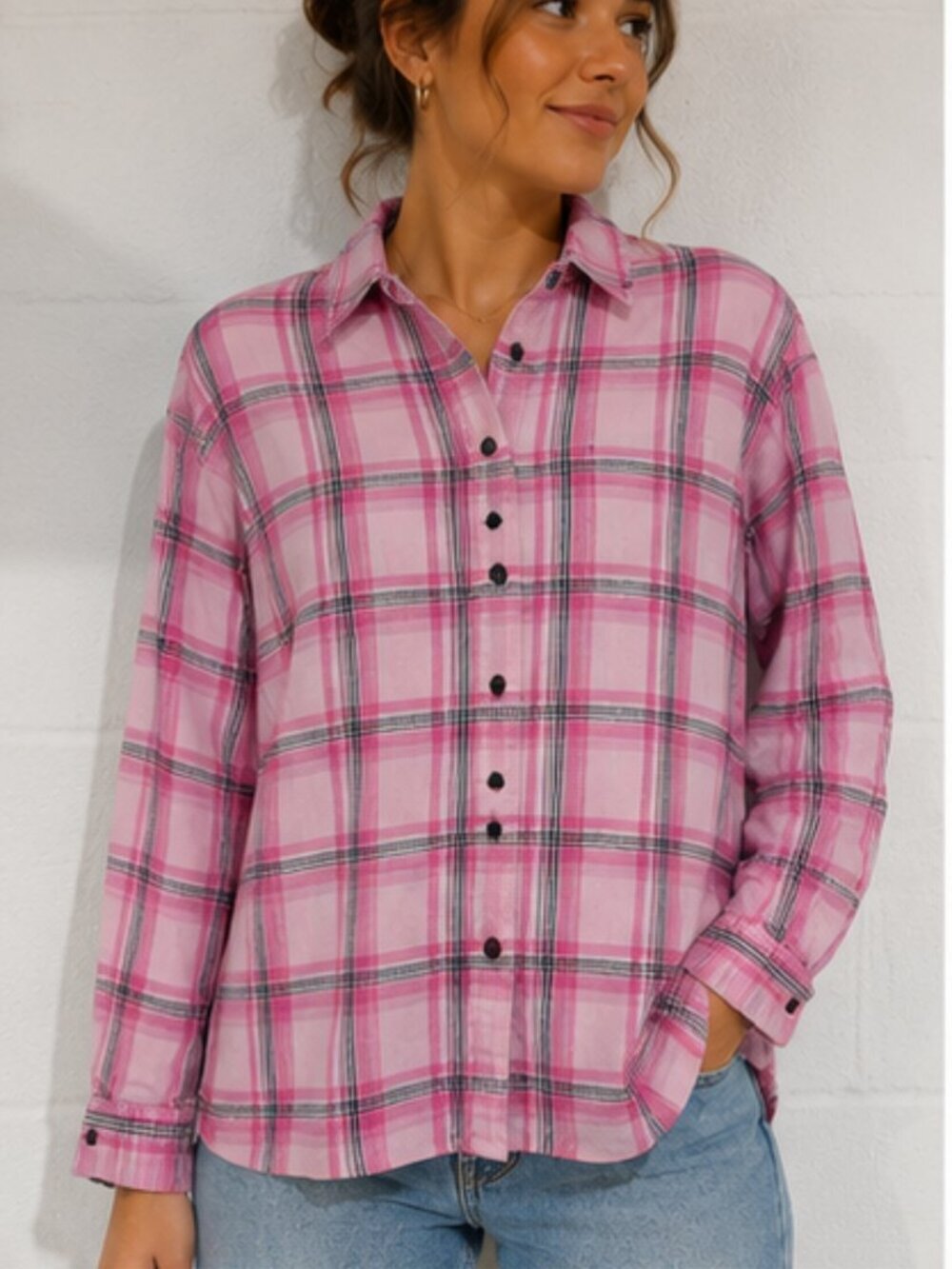 pink flannel small